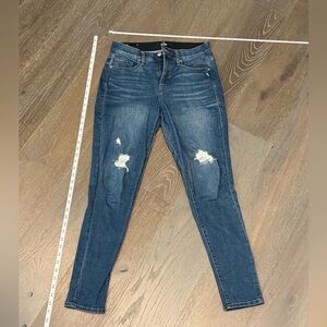 LuLaRoe Dark Blue Distressed Skinny Jeans